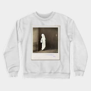 Old Ghost Kid Photos | Secret Vintage Polaroid Ghost Child | Cute Scary Classic Retro Portrait | Ghost Boy Crewneck Sweatshirt